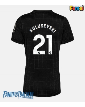 Tottenham Hotspur Dejan Kulusevski #21 Tricou Fotbal Replică 2025-26 Femei Deplasare